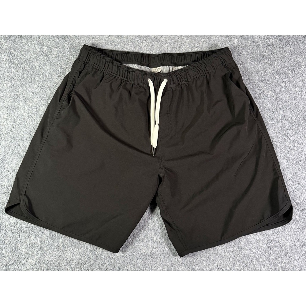 Fair Harbor The One Shorts Black Mens XXL Brief Lined Swimwear Quick Dry Stretch